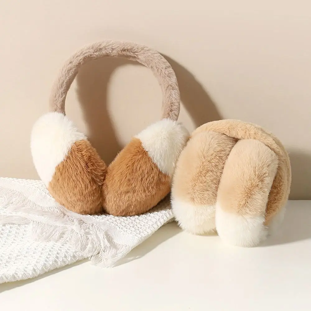 Plush Earmuffs Portable Foldable Winter Warm Ear Warmer Soft Cold Protection Ear Cover Outdoor