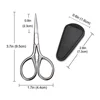 1Pcs Facial Hair Beard Scissors for Mustache, Nose, Eyebrows and Nail Cutting Scissors Stainless Steel Trimming Makeup Scissors 6