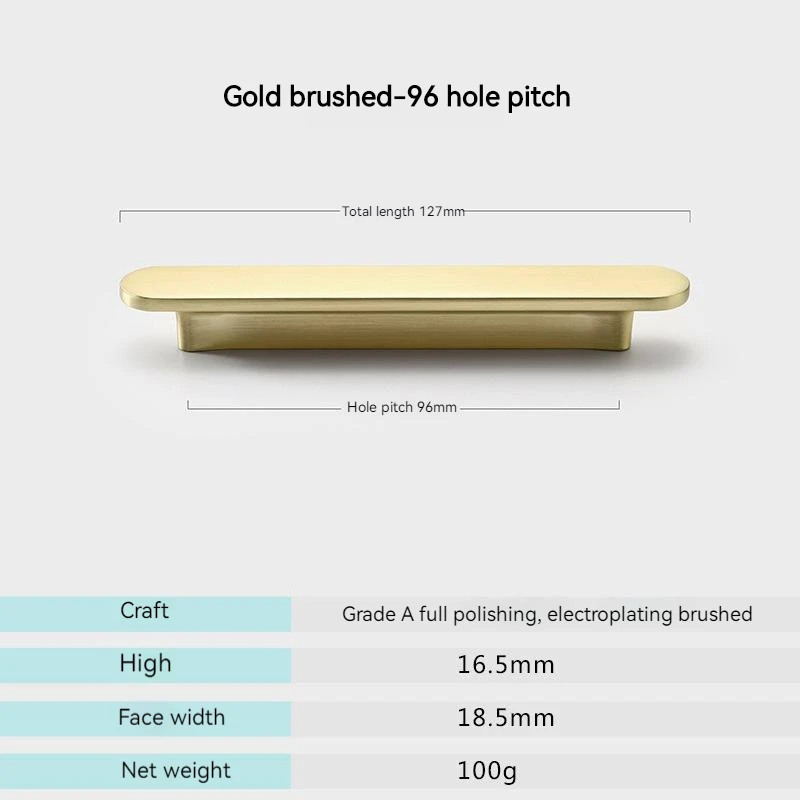 Gold brushed 96mm