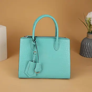 2023 New Designer Crocodile Leather Women Handbag Business Genuine Leather Lady Bag High Grade Large Capacity Female Bag
