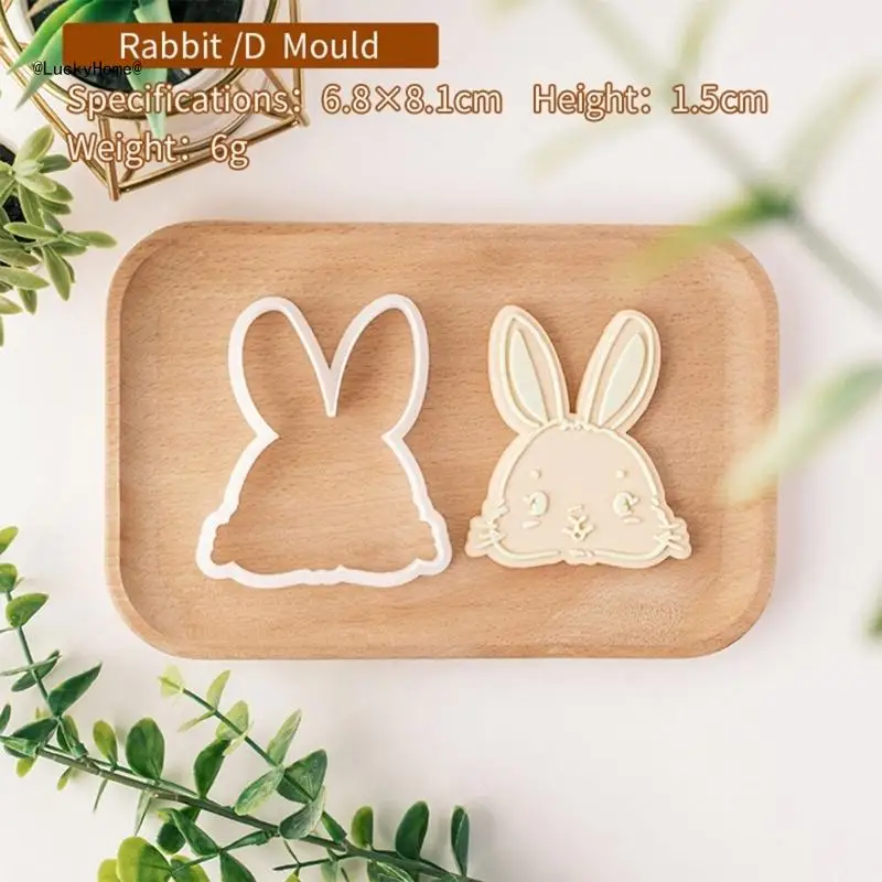 Plastic Biscuit Mold Easter Series Biscuit Stamps Kitchen DIY Baking Accessories 11UA