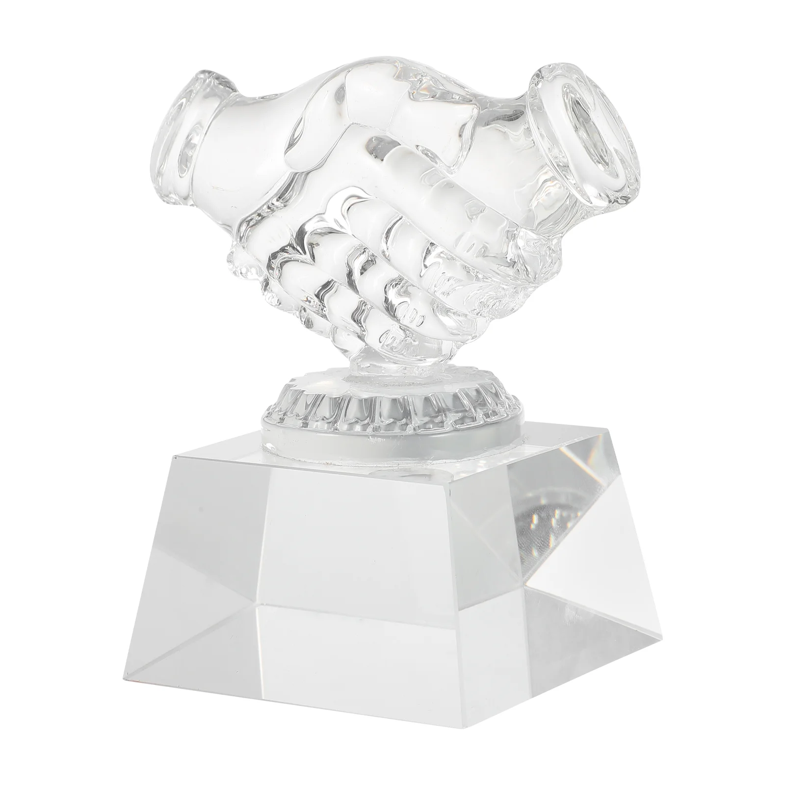 

Sports Decor Trophy Medal Transparent Prize Hand-shaped Crystal Award Accessories Delicate Accessory Child