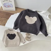 Autumn And Spring Newborn Infant Baby Boys And Girls Sweater Knitted Cotton Long Sleeved T-shirt Soft Fashion Baby Clothing 4