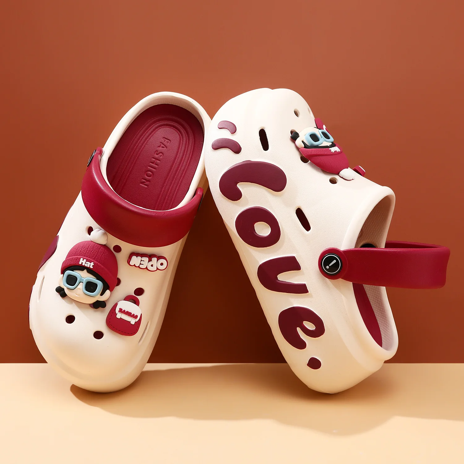 2026 New Women Fashion Clogs Cute DIY Charms Home Street Slippers For Female Summer Platform Shoes Soft EVA Girls Leisure Sandal 1
