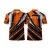 Trendy KTM Logo Printed Motorcycle Riding Comfortable Breathable Sport Shirt New Turn-down Collar Short Sleeved Polo Shirt 3