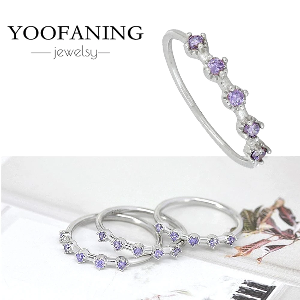 Exquisite 18K Gold-Plated Amethyst Ring for Luxurious Women's Fashion