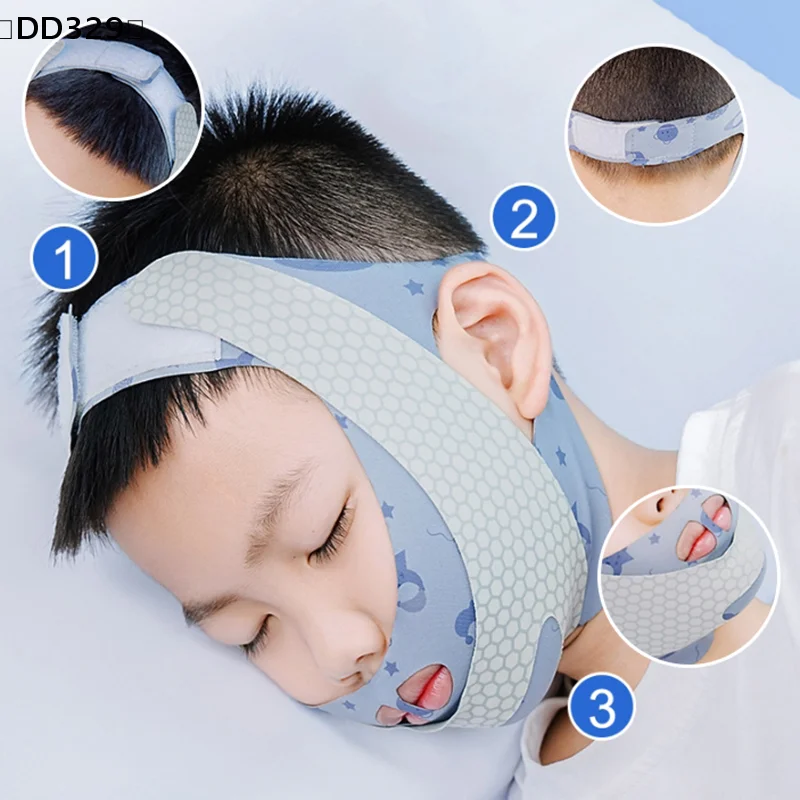Mundatmungskorrektur-Kinnband, Anti-Schnarch-Gürtel, Mundabdichtung, Geschenk für Frauen und Männer, für bessere Atemgesundheit_voghion.com