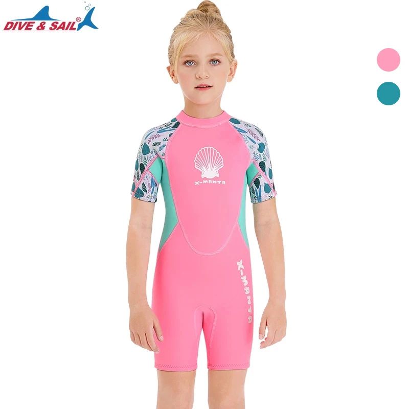 Kids Wetsuit for Boys Girls Diving Suits Back Zipper Wet Suits Neoprene Thermal Swimsuits Keep Warm Scuba Diving Boarding Kayaking Surfing Paddle Boarding 