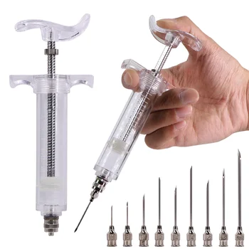 304 스테인리스 스틸 핀헤드 바늘, 농장 가축 분배, 투명 주사기, 10 개, 10 ml, 20 ml, 30 ml, 50 ml, 100ml