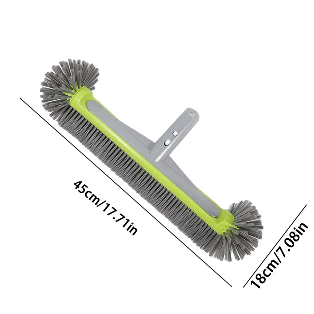 

Pool Brush Head For Cleaning Pool Walls Heavy Duty Inground/Above Ground Swimming Pool Scrub Brushes With Strong Bristle