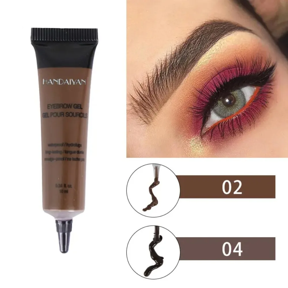 

6 Colors Eyebrow Cream Natural Waterproof Quick-drying Eyebrow Enhancer Liquid Dyeing Durable Eyebrow Gel Cosmetic