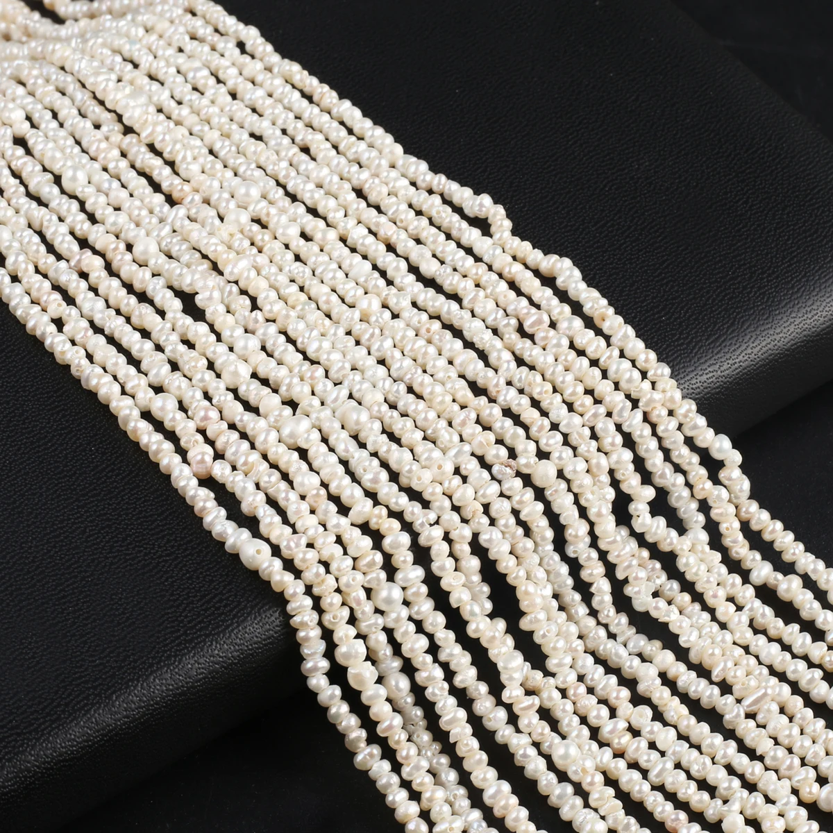 100% Natural Freshwater Pearl Irregular Beads for Jewelry Making DIY Bracelet Necklace Accessories size 2-3/3-4mm