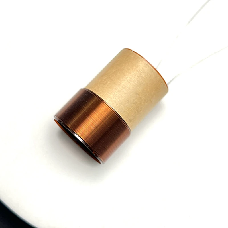 2개 25.5mm 스피커 우퍼 보이스 코일 코어 4겹 홈시어터 베이스 우퍼 수리 부품 (구리 와이어 포함)