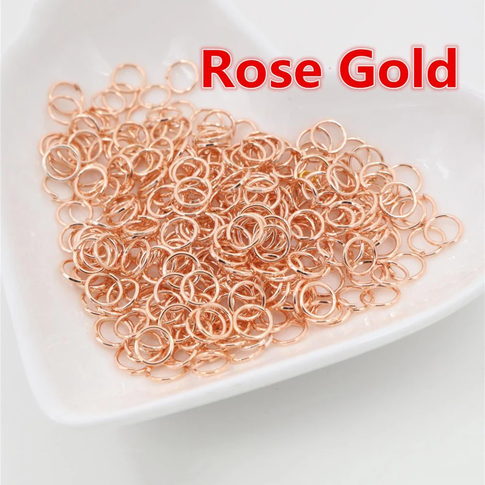 Bulk Pack of Metal Open Jump Rings for Jewelry Making - 200 Pieces in Various Sizes