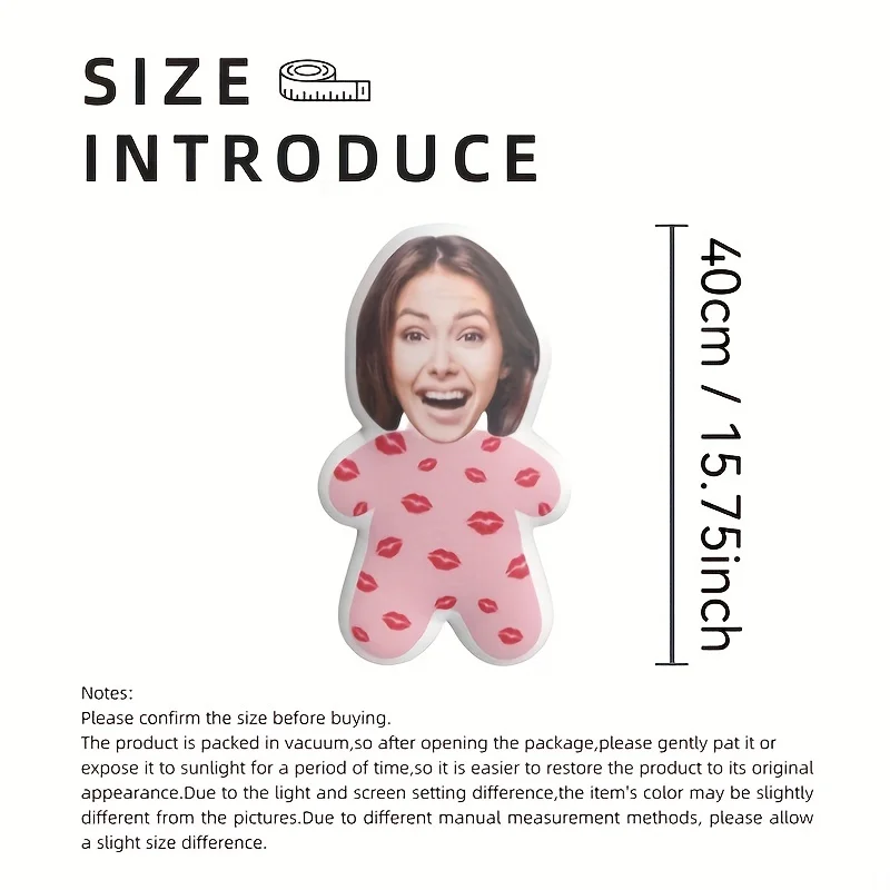 Customized photo plush hug pillow with heart-shaped skirt design, comfortable cushion for sofa and bedroom 2
