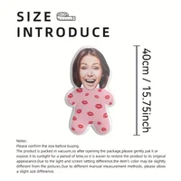 Customized photo plush hug pillow with heart-shaped skirt design, comfortable cushion for sofa and bedroom 2