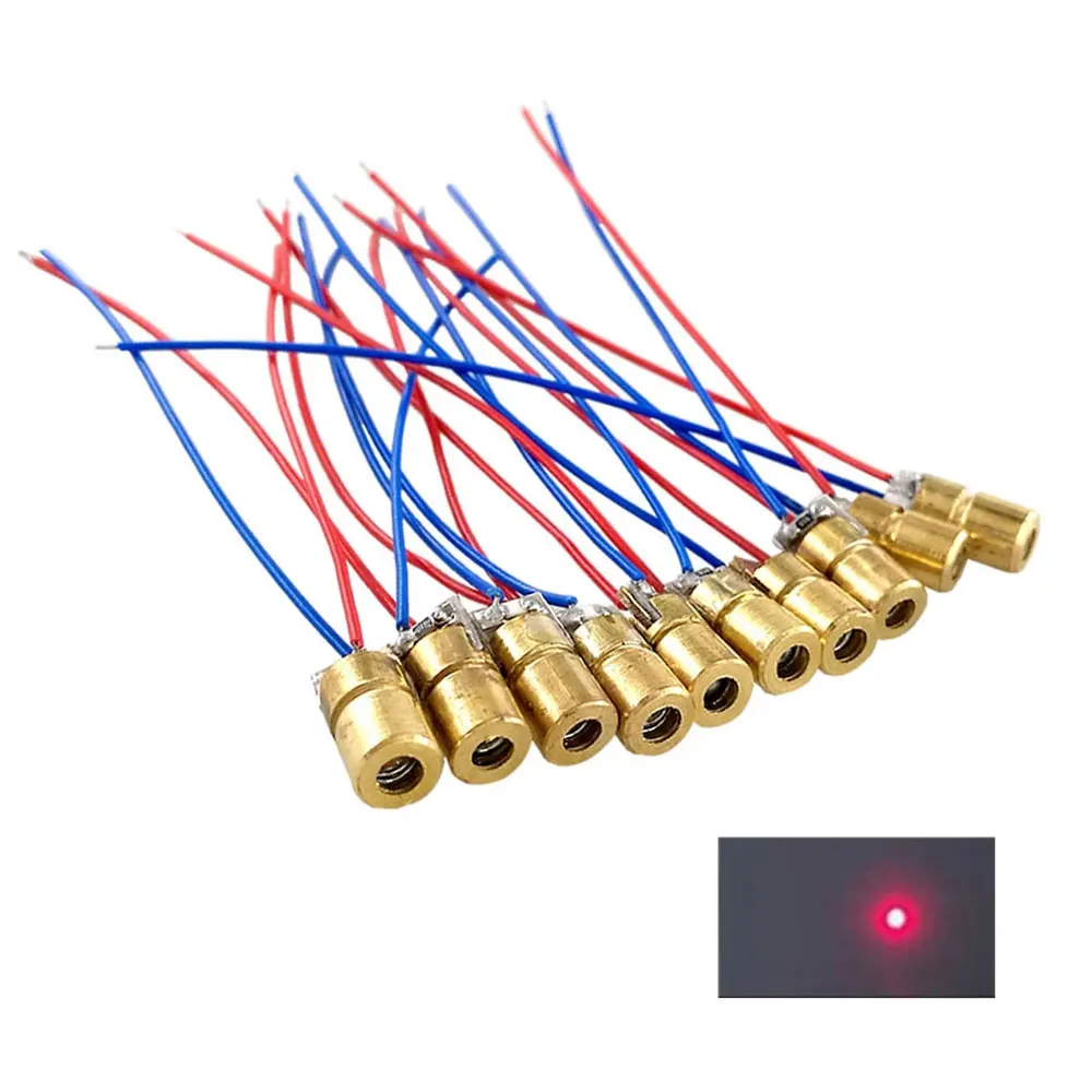10 Moduli Laser Rosso 650nm 1mW - Diodo Laser Punto 3V | Per Progetti Fai Da Te E Hobbistica - Foto 4