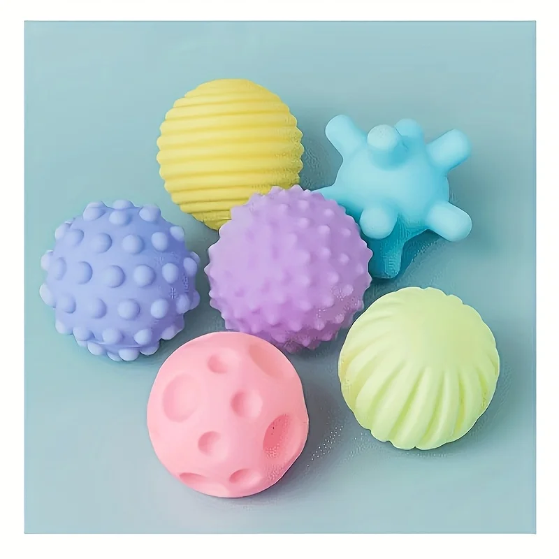 Baby Toys Sensory Balls For Children Textured Hand Touch Ball Soft Massage Ball Infant Rattle Senses Toys