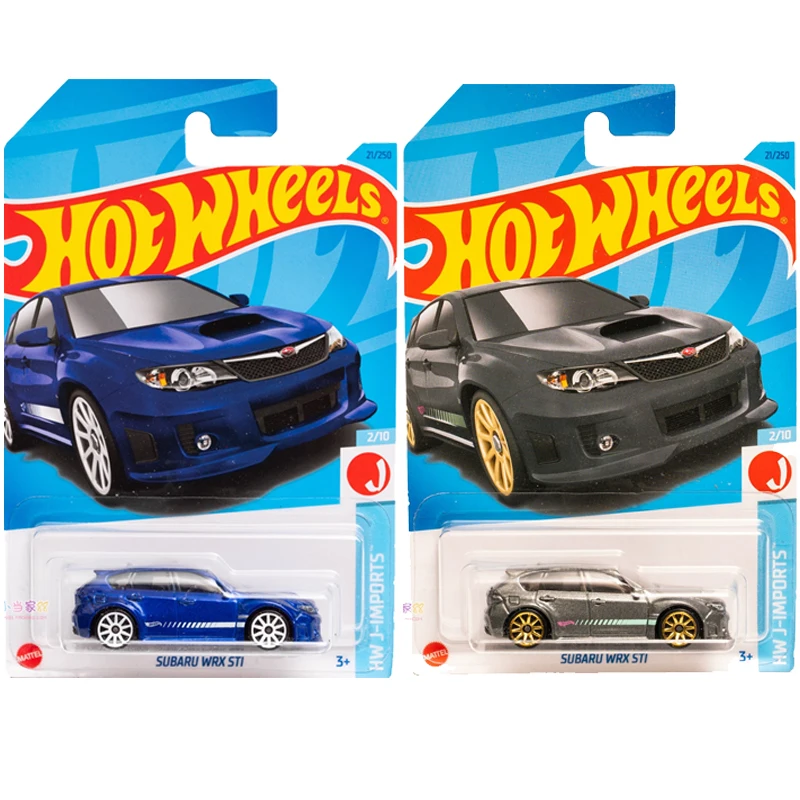 Original Hot Wheels Car SUBARU WRX STI Kids Boys Toys for Children 1/64 Diecast Play Vehicles Model HW J-IMPORTS Birthday Gift