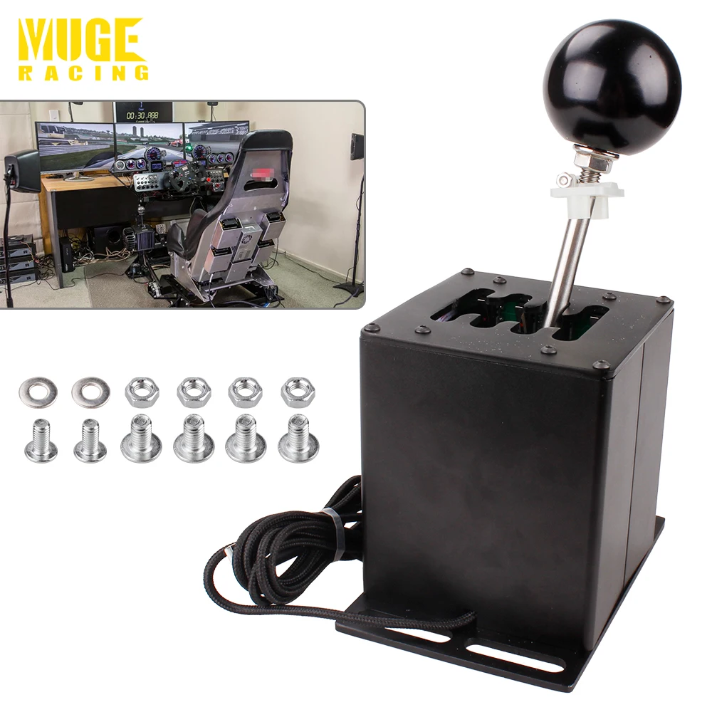 

New PC USB H Gear Shifter For Logitech g29/g27/g25 Thrustmaster T300RS/GT Steering Wheel For ETS2 Simracing Racing Game HB039