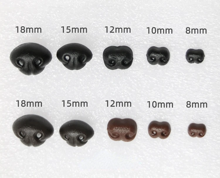 10pcs Plastic Noses for Teddy Bear Dog Puppy Amigurumi Crochet Felt Stuffed Toy Plush Animal Making
