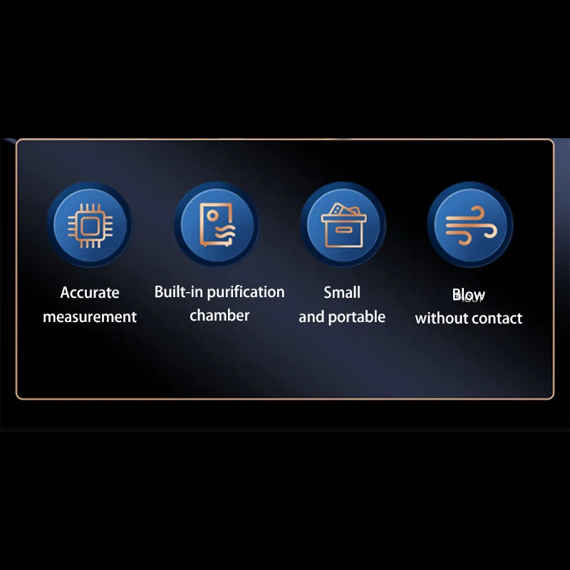 Etilometro Digitale Portatile Lenovo con Display LCD, Analizzatore di Alcol Ricaricabile Tascabile per la Sicurezza in Auto - immagine 2
