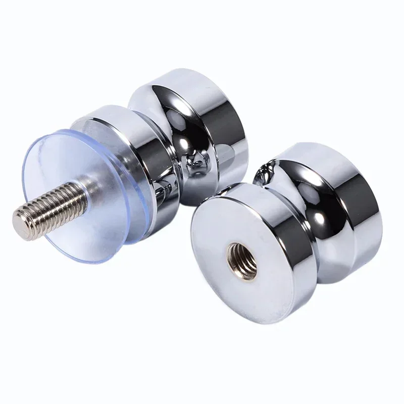 Door Handles Aluminum Alloy Single Glass Bathroom Shower Cabinet Handle Screw