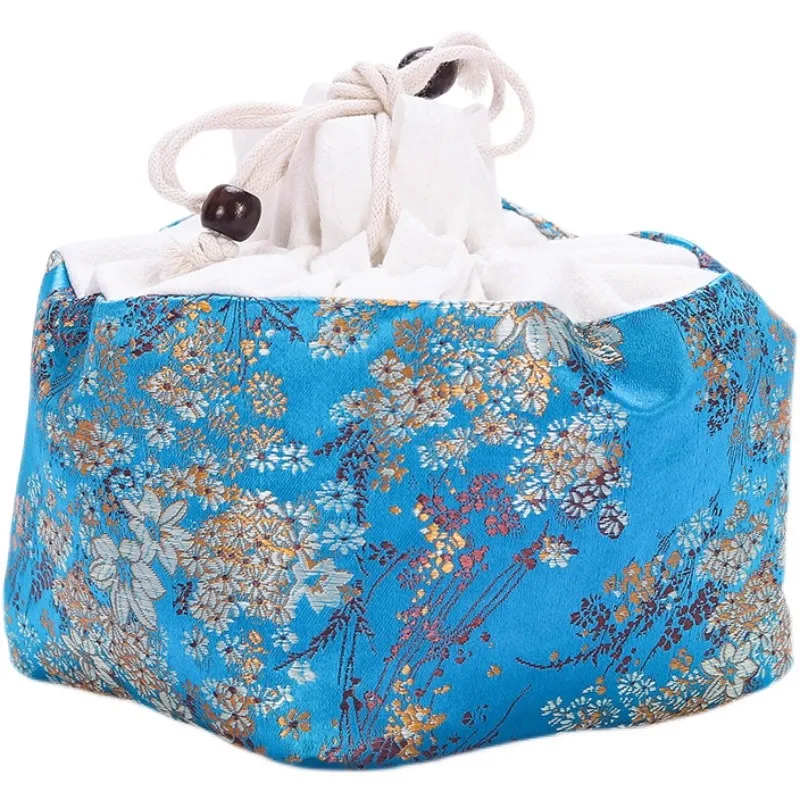 Portable Travel Tea Set Bag - Fits 1 Teapot & 4 Cups, Multi-purpose Storage Pouch for Jianzhan Tea Ware