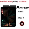 Anti Spy For iPad Mini 2024 A17 Pro Mini7 Privacy Film A2995 Screen Protector 1