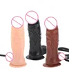Realistic Inflatable Dildo with Suction Cup Release Button Pump Expandable Massager Sex Toy for Women Men Adult Sex Toys 1