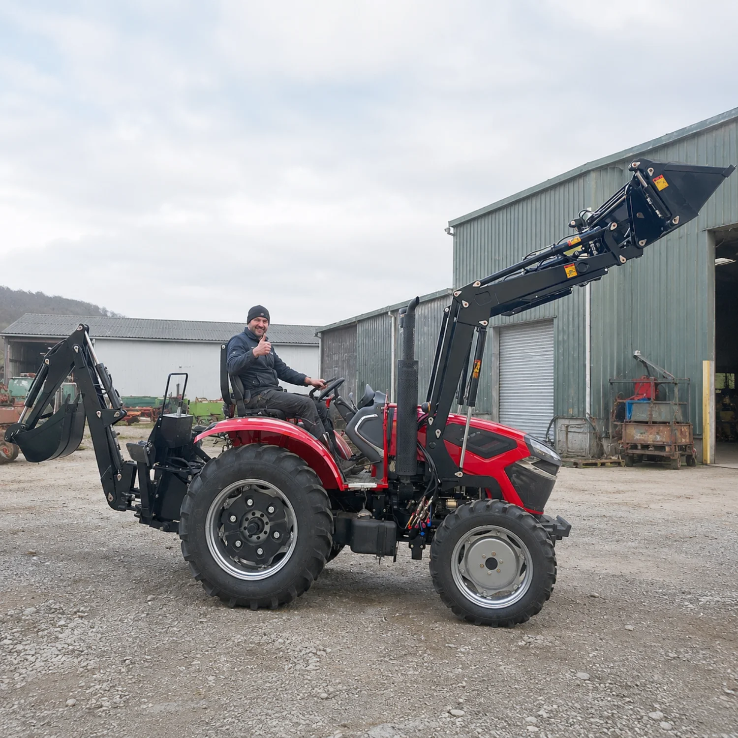 Maßgefertigter 50PS 4WD Kompakt-Nutztraktor Landwirtschaftliche Ausrüstung Landwirtschaftlicher Traktor Dieselmotor Allradantrieb CE EPA