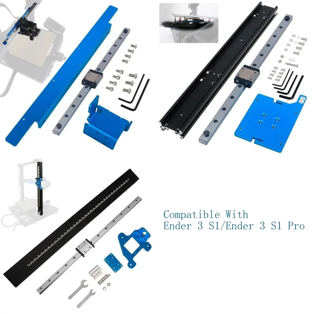 3PCS3dPrinterPartHighPrecisionEnder3S1ProLinearRailKitX