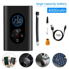  Mini Portable Wireless Car Air Compressor Digital Electric Inflator Pump Inflatable for Auto Motorcycle Bicycle Tire Tyre Balls 