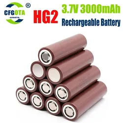 100% New HG2 18650 3000mAh Rechargeable battery 18650 HG2 3.7V discharge 20A Max 35A Power batteries