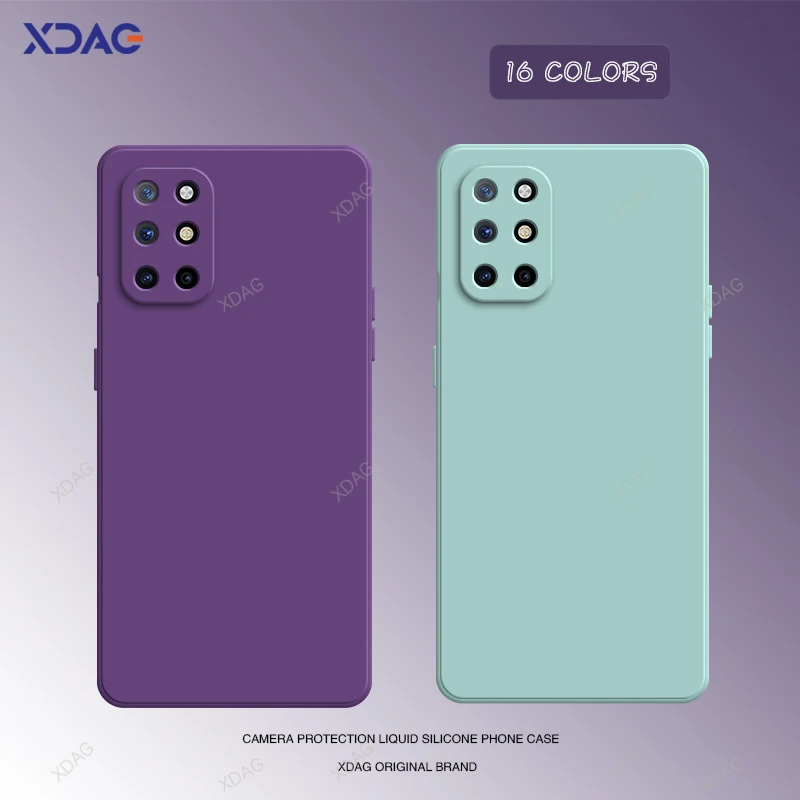 Elegant Soft Silicone Square Bumper Phone Case - Solid Color Protective Cover