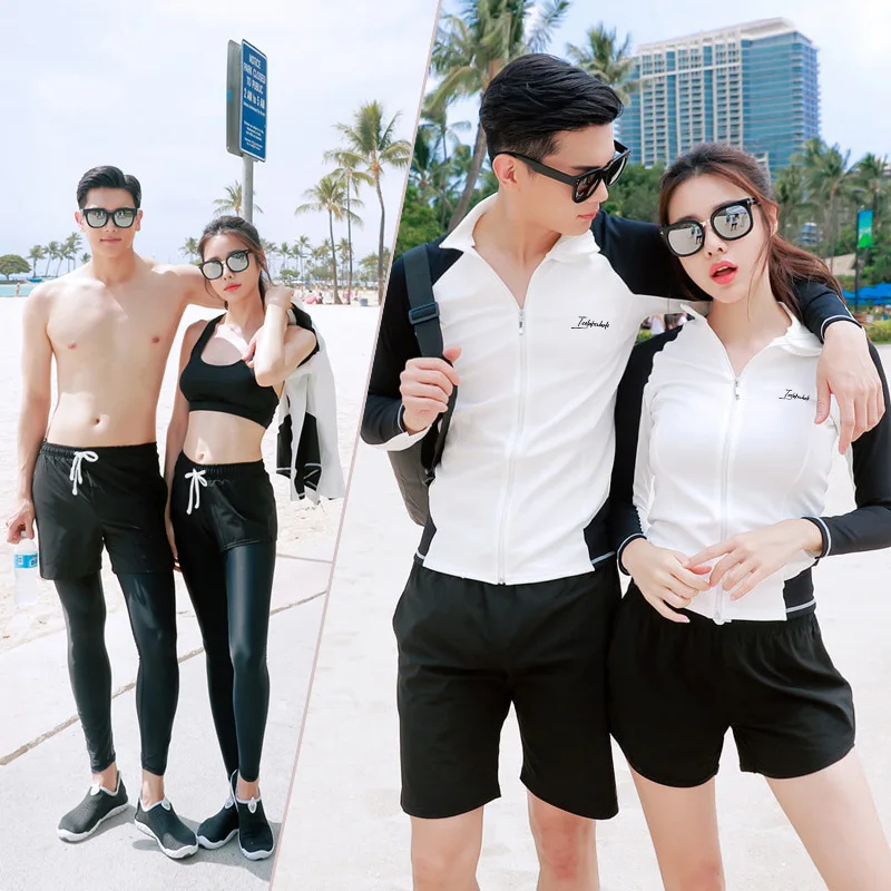 Surfing Swimsuit Korean Couple Split Men Women's surfing swimsuit