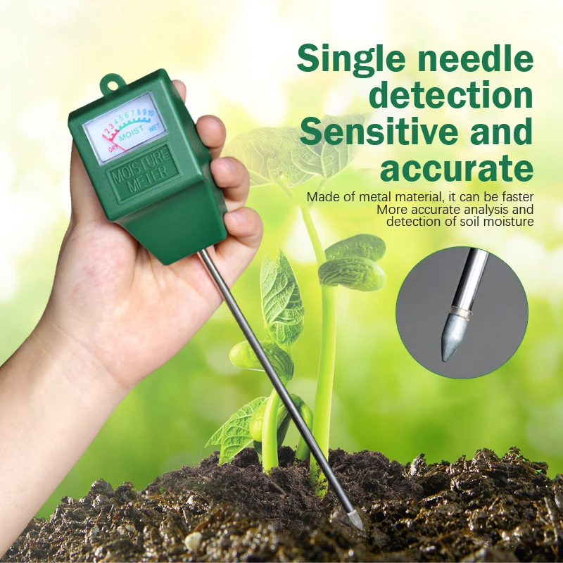 Soil Moisture Meter Flower Plant Potted Watering Test Soil Humidity Monitor Detector For Home Garden Measuring Tools