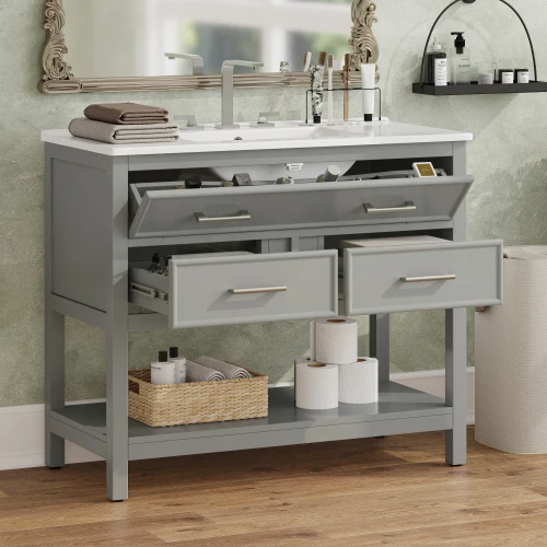 36" Bathroom Vanity with Sink 3