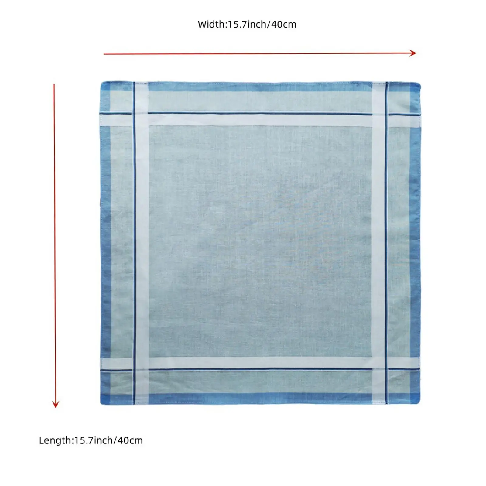 

6Pcs Cotton Men's Handkerchiefs Pocket Hankies Gifts 40x40cm Kerchief for Men Hanky for Celebration Casual Grooms Suit Gentlemen