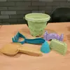 6PCS Plastic Kids Plaything Outdoor Game For Kids Beach Castle Bucket Sand Toys Set Shovel Rake Mold Digging Sand Kit 3