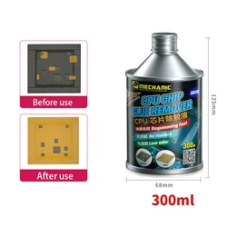 1PCS mechanic cpu glue remover liquid Steel wire Cleaning Brush Soak for 20 minutes for IC black glue removal phone repair tools