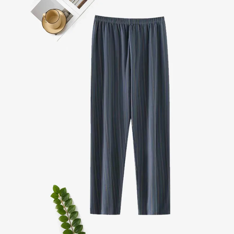 Men's Plus-Size Pajamas, Casual Loungewear Pants, Stylish and Good-Looking, Long-Sleeved Home Wear Set for Spring and Autumn 7 Sd207e9cf322b4f0e936ad0fe286bbcd7B