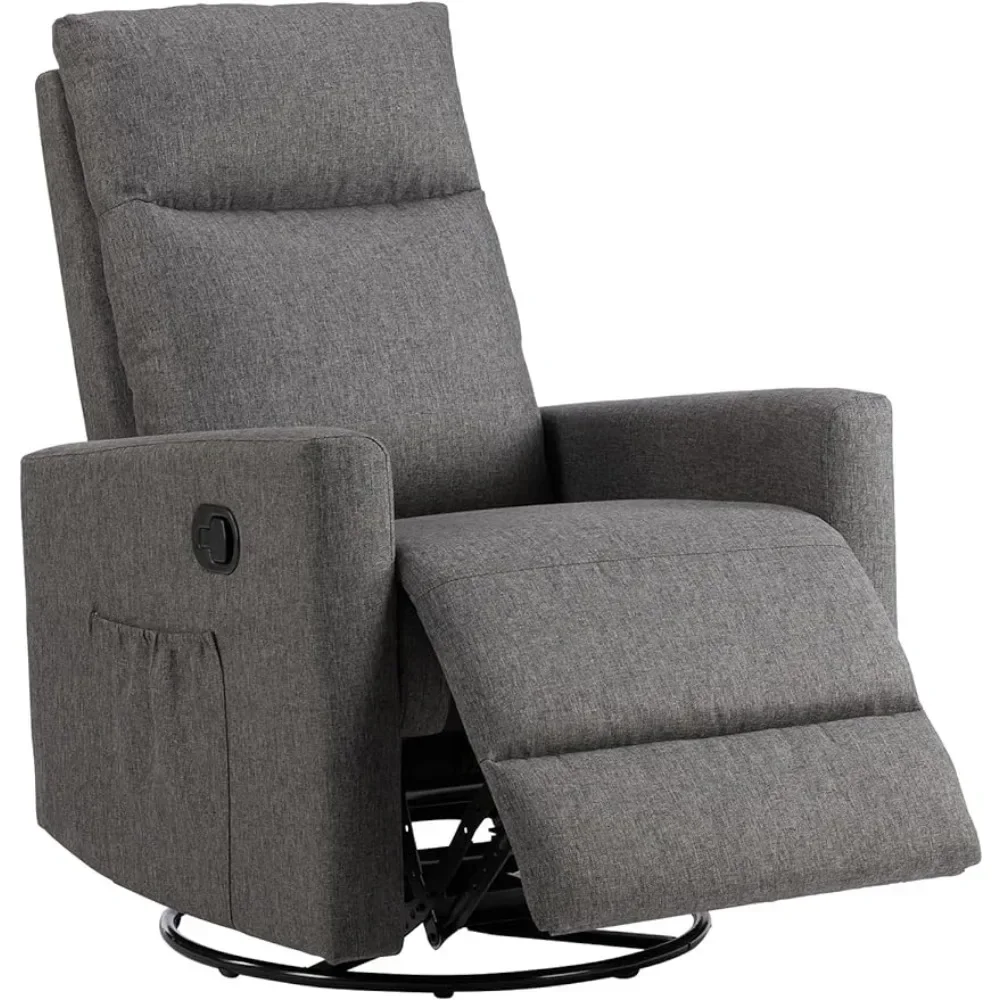 

Swivel Rocker Recliner Living Room Chairs High Back Living Room With Extra Large Footrest freight free