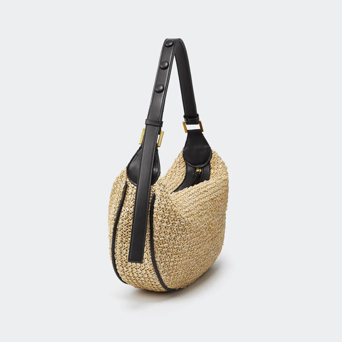 Summer New Women's Women's Shoulder Crossbody Armpit Straw Bag Seaside Beach Travelling Shopper Totes Woven Bag