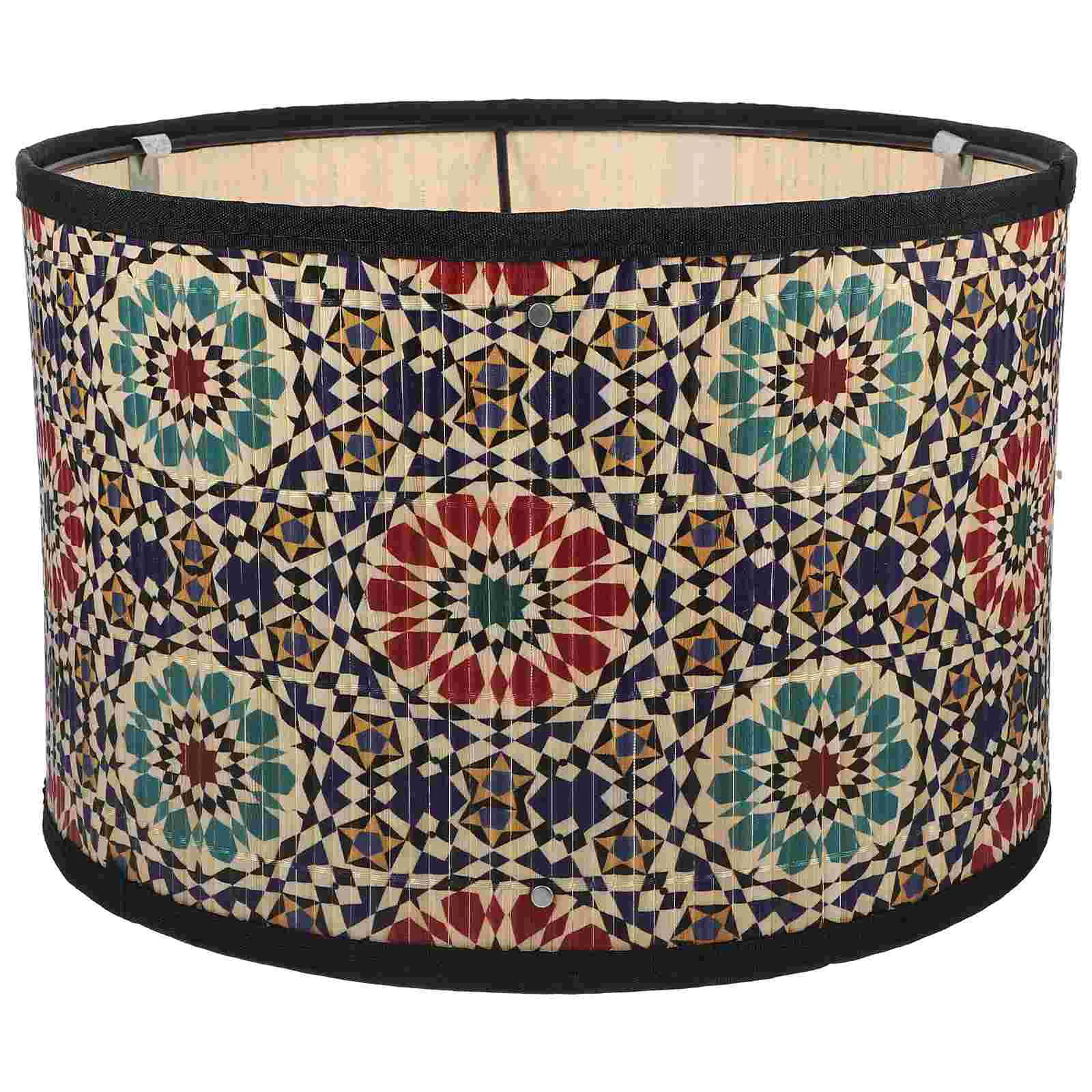 

Decorative Painting Lampshade Light Cover Supply Weaving Vintage Shades Bamboo for Pendant