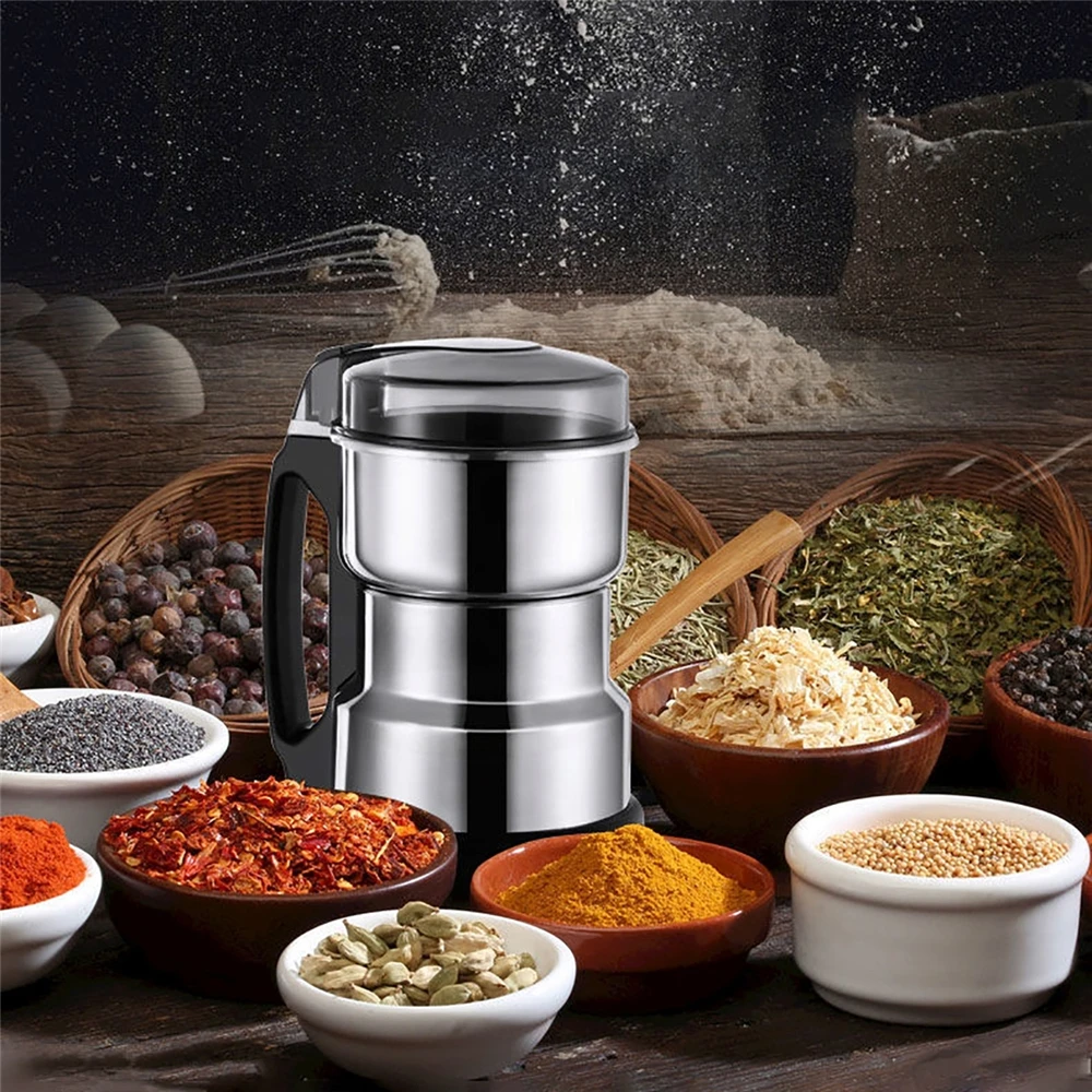 220V Electric Grinder Cereal Nuts Coffee Bean Spices Grain Grindeing