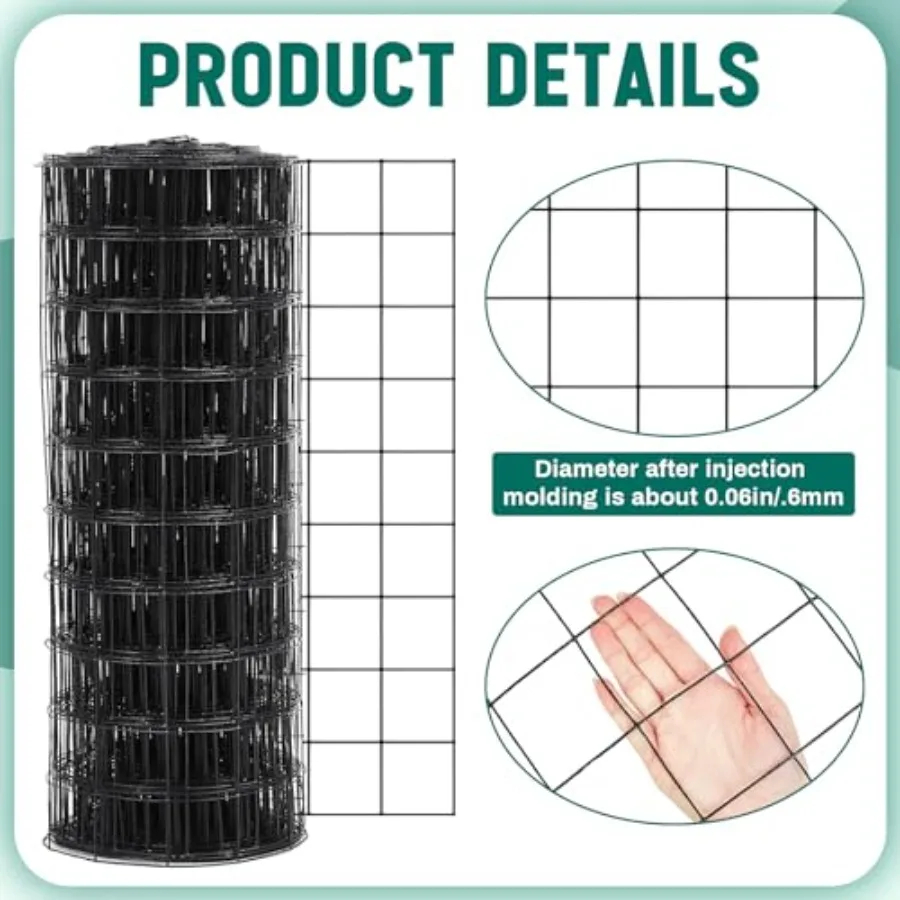 Heavy Duty Garden Fencing Roll for Garden Protection 16 Gauge Galvanized Welded Wire Fence with PV