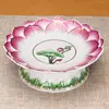Embossed Pink White Fruit Plate Buddha Set Household Incense Burner Lotus Supply Plate Water Cup 6/7/8/9 Inch Buddhism Item 1