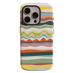 Colorful Striped Shockproof Bumper Phone Case with Matte 2 - in - 1 Film for OnePlus Ace 2 (TiaoWen002)