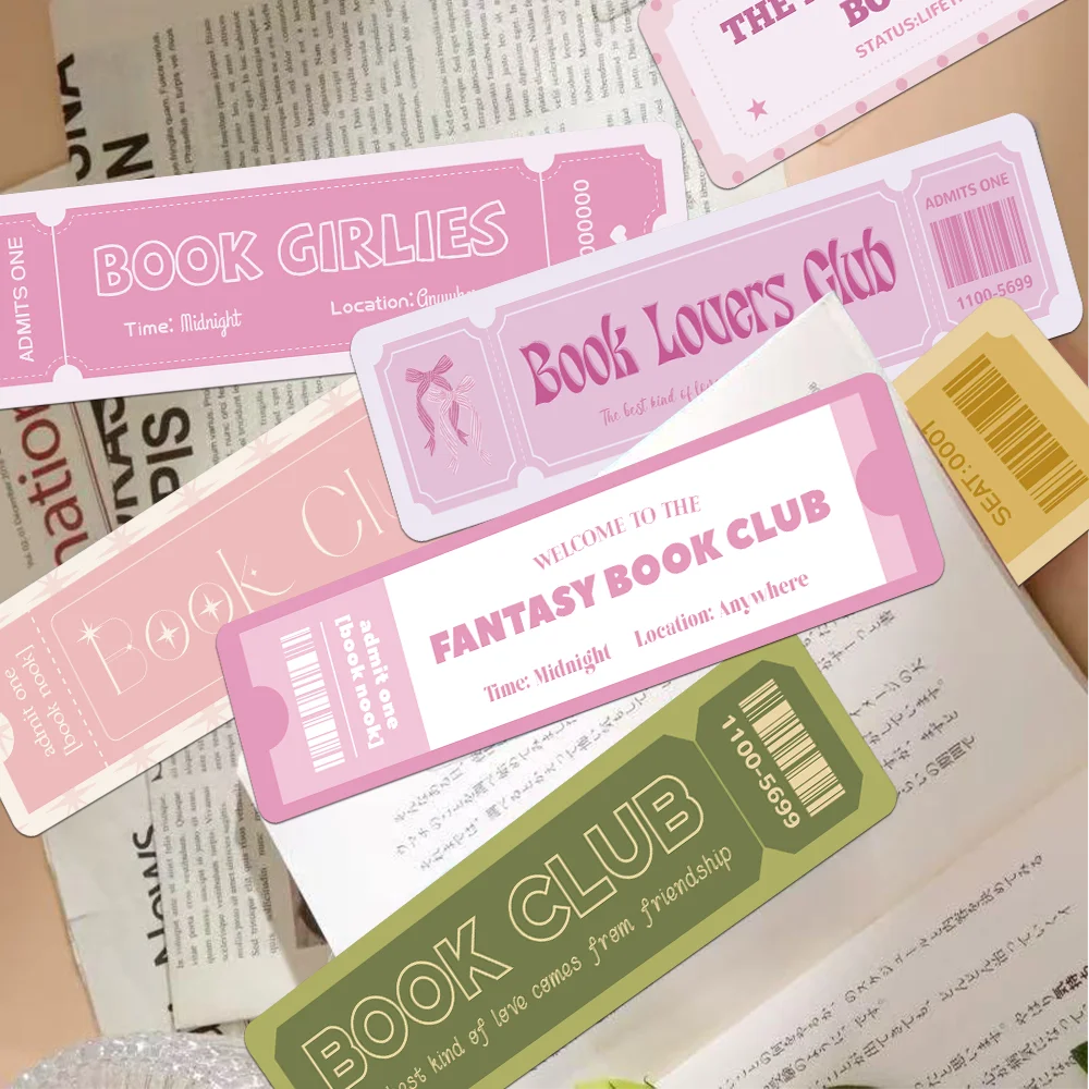 Set of 30 Creative Literary Book Lover Bookmarks for Decoration and DIY Projects